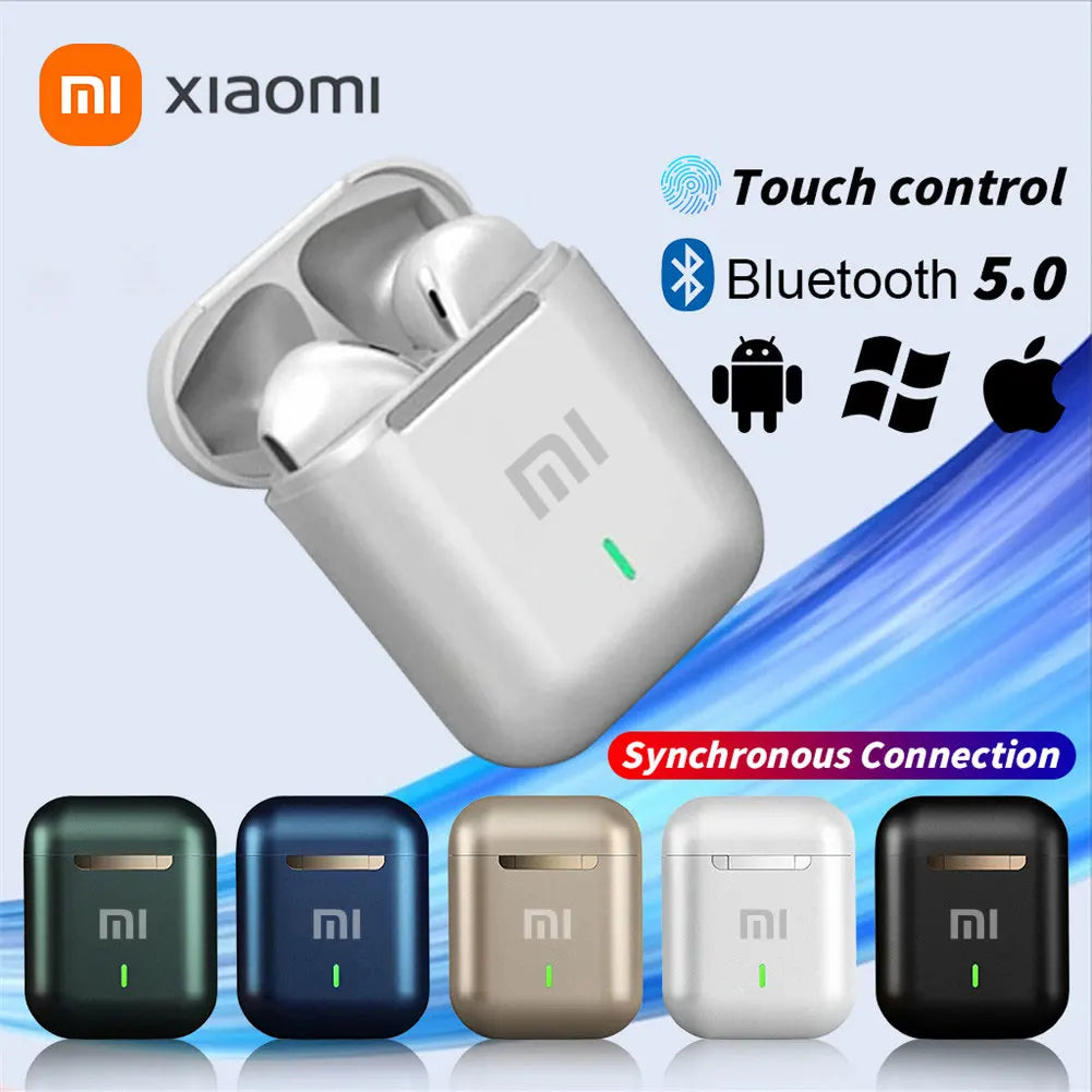 Auriculares inalámbricos originales XIAOMI J18 con Bluetooth, auriculares impermeables para juegos con micrófono, auriculares TWS con control táctil.
