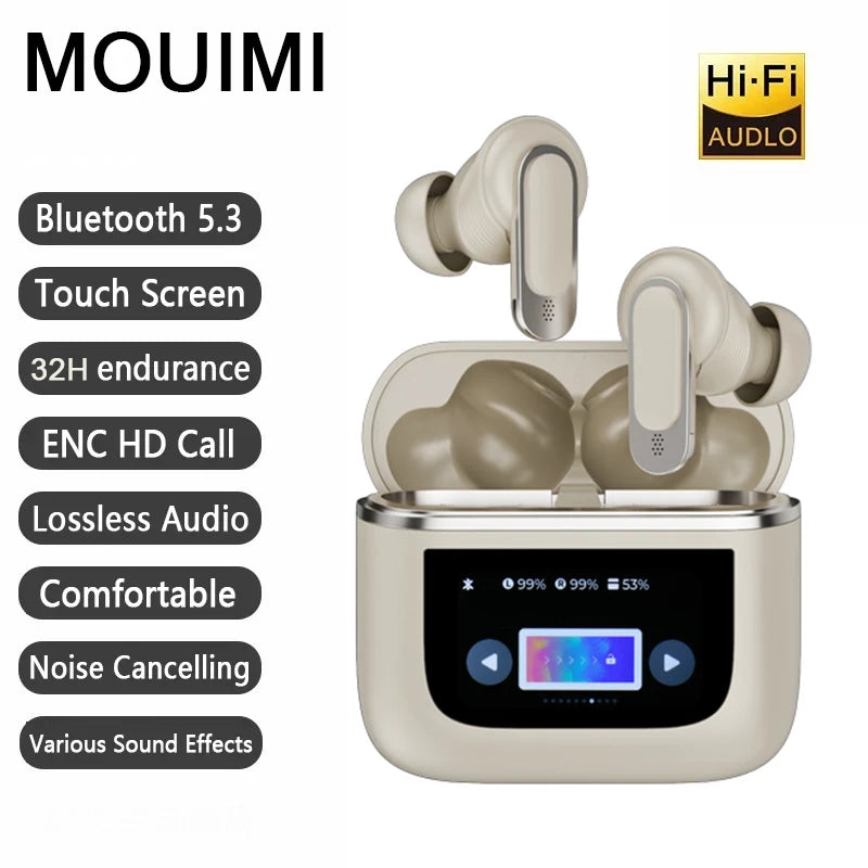 Auriculares inalámbricos Bluetooth Tour Pro 2 originales V8 con pantalla táctil LED y control de volumen, auriculares Tour Pro2 de larga duración.