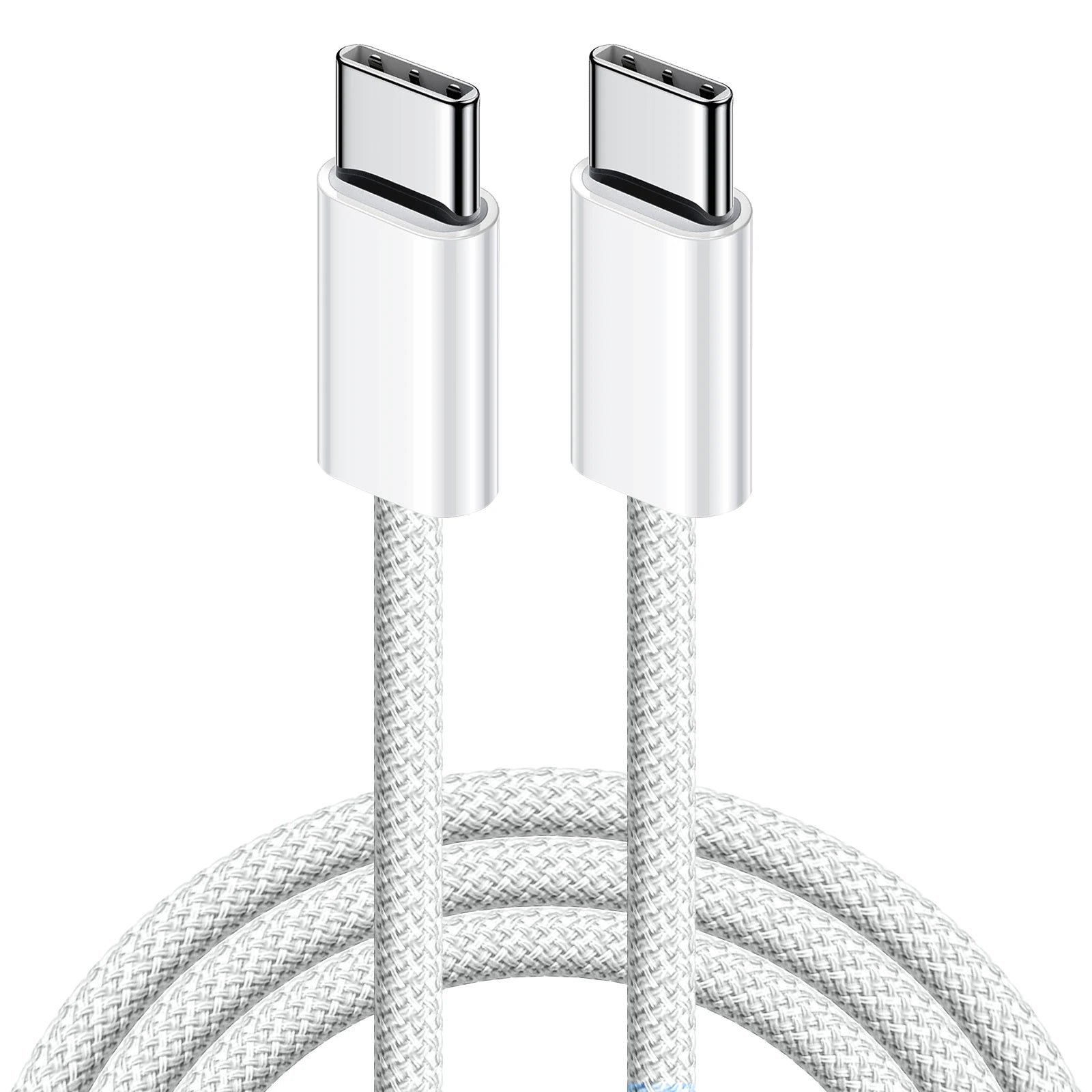 Cable de datos para teléfono móvil, carga rápida tipo C a tipo C, PD 60 W, 1 m, 2 m, para iPhone 15, 16, 17, Samsung, Huawei, USB C a C