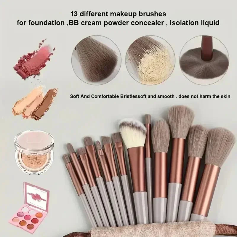 Juego de brochas de maquillaje suaves y esponjosas, profesionales, para base de maquillaje, polvos, sombras de ojos, brochas Kabuki para difuminar, herramienta de belleza, maquillaje