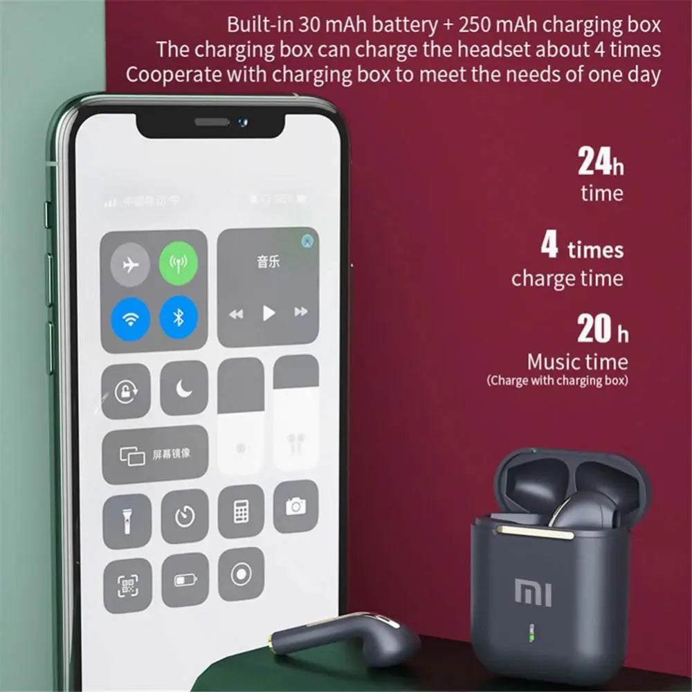 Auriculares inalámbricos originales XIAOMI J18 con Bluetooth, auriculares impermeables para juegos con micrófono, auriculares TWS con control táctil.
