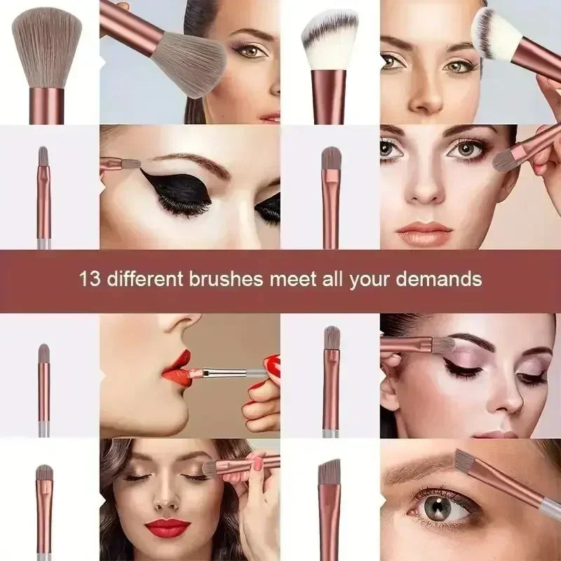 Juego de brochas de maquillaje suaves y esponjosas, profesionales, para base de maquillaje, polvos, sombras de ojos, brochas Kabuki para difuminar, herramienta de belleza, maquillaje