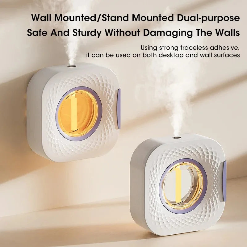 Difusor de escritorio, máquina de aromaterapia, purificador de aire inteligente USB con pantalla e iluminación LED