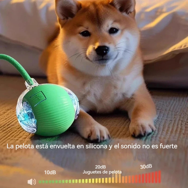 Pelota interactiva para perros, automática y recargable, juguete interactivo inteligente para cachorros.