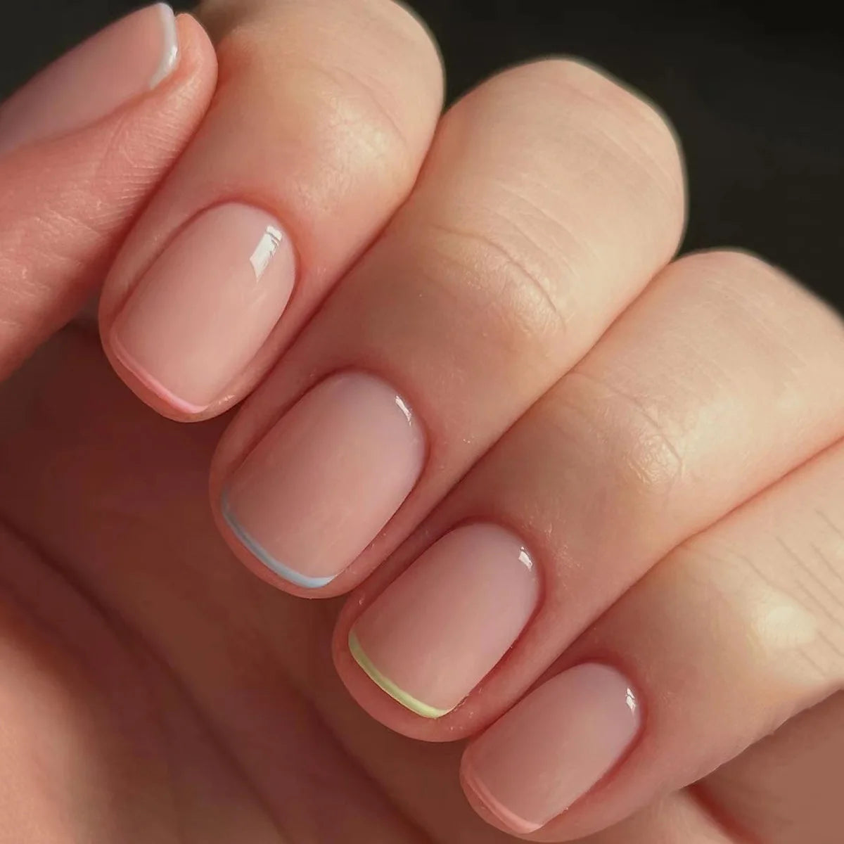 Elegant Pink and White Nails