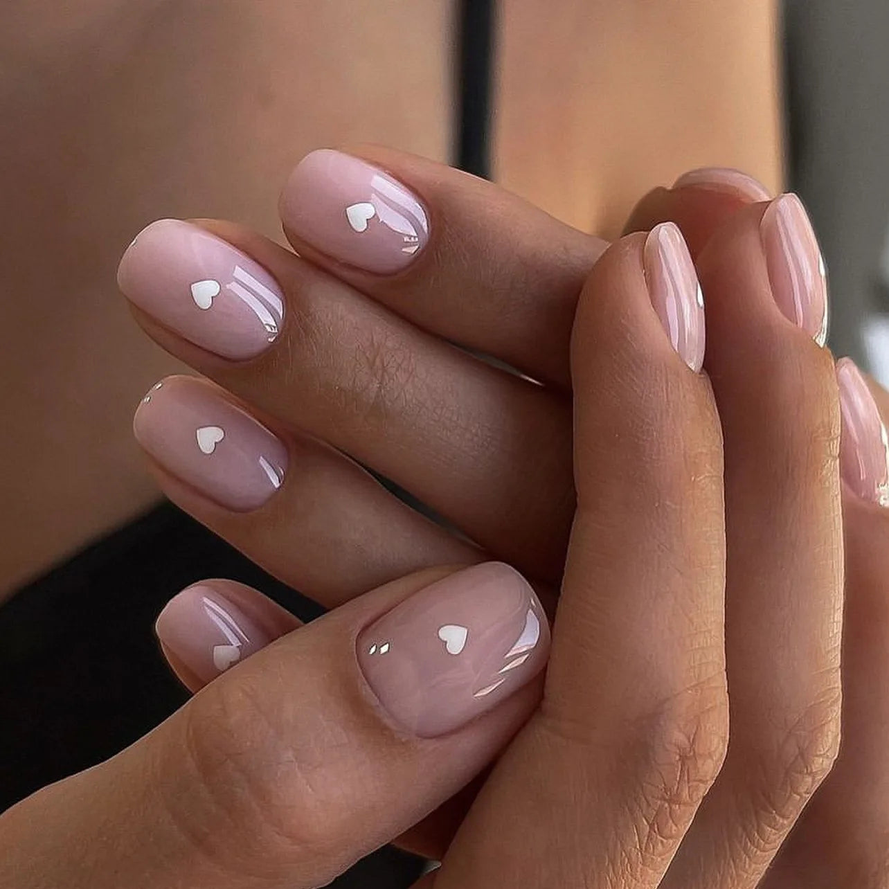 Elegant Pink and White Nails