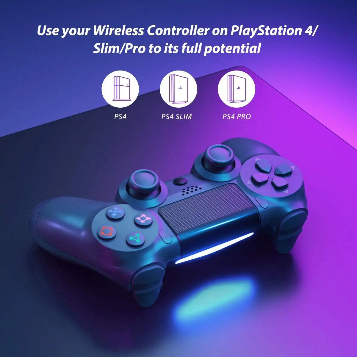 Mando inalámbrico Bluetooth para consola Playstation 4, compatible con PS4, PS3, TV, PC e iOS.