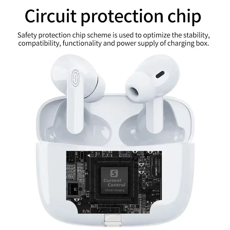 Auriculares Bluetooth TWS Air Pro, inalámbricos, con cancelación de ruido y control táctil.