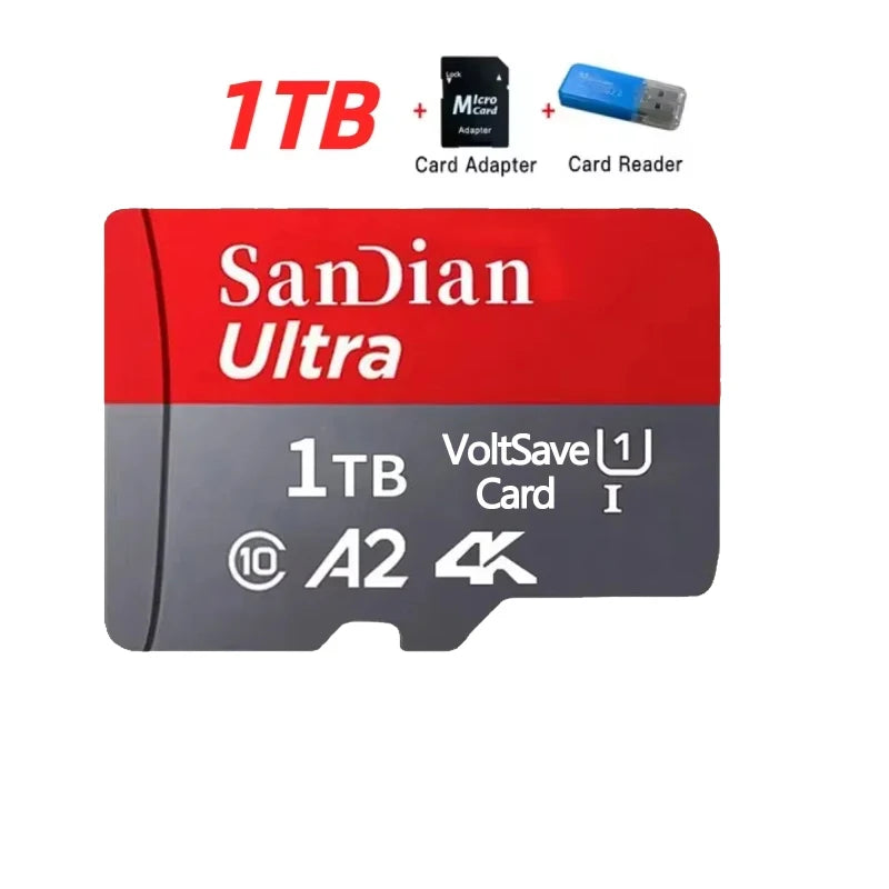 Original Memory Cards 1TB Micro TF Card 128GB 512GB High Capacity Flash Card Class10 High-Speed SD Card for PC/phone/Camera/Mac