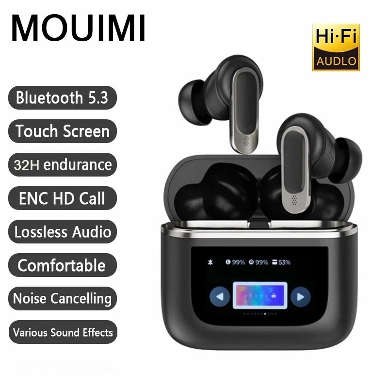 Auriculares inalámbricos Bluetooth Tour Pro 2 originales V8 con pantalla táctil LED y control de volumen, auriculares Tour Pro2 de larga duración.