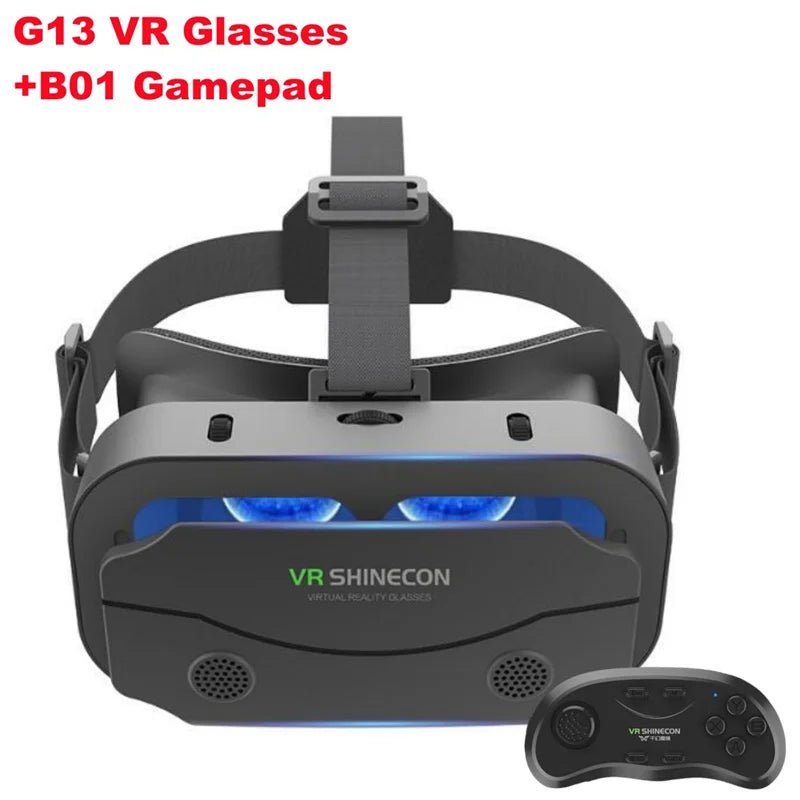 Gafas de realidad virtual 3D G13 IMAX con pantalla gigante, caja de cartón de Google, casco VR para teléfonos de 4,7 a 7 pulgadas, compatible con mando de juego.