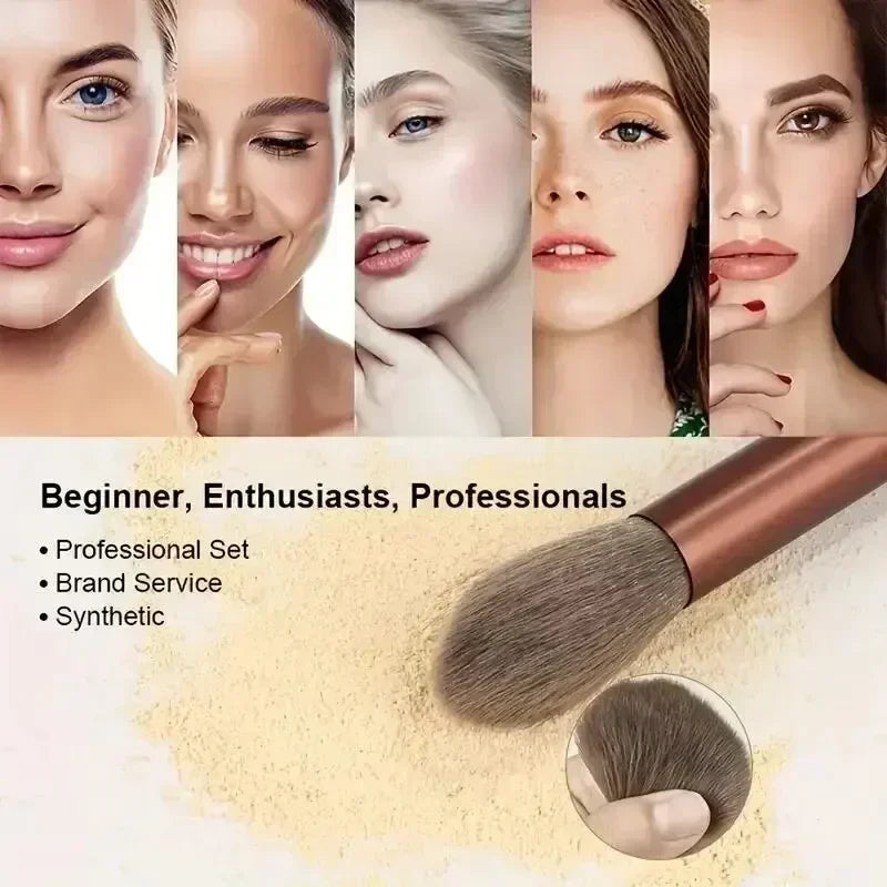 Juego de brochas de maquillaje suaves y esponjosas, profesionales, para base de maquillaje, polvos, sombras de ojos, brochas Kabuki para difuminar, herramienta de belleza, maquillaje