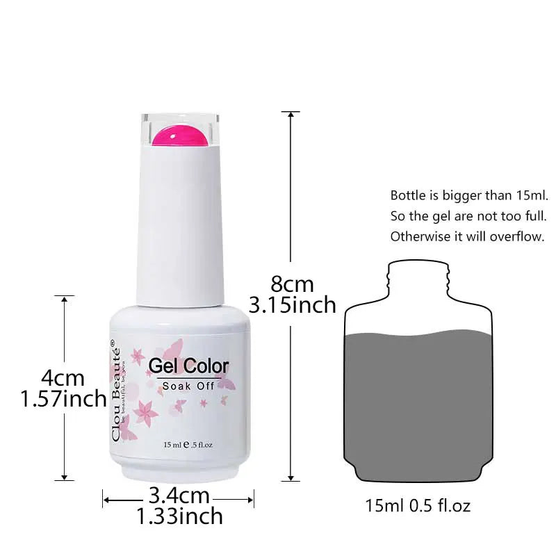 Gel nail polish 400 colors