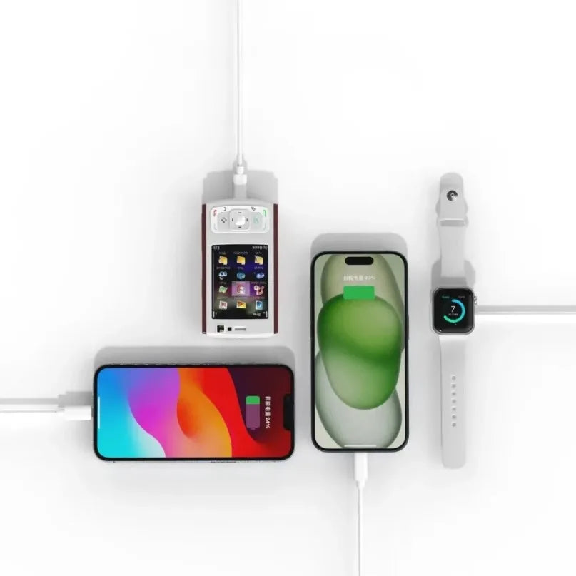 Cargador inalámbrico magnético portátil o estación de carga 3 en 1 para iWatch 10/9/8/7/6/5/4/3/2 SE Smart Watch con base de carga rápida