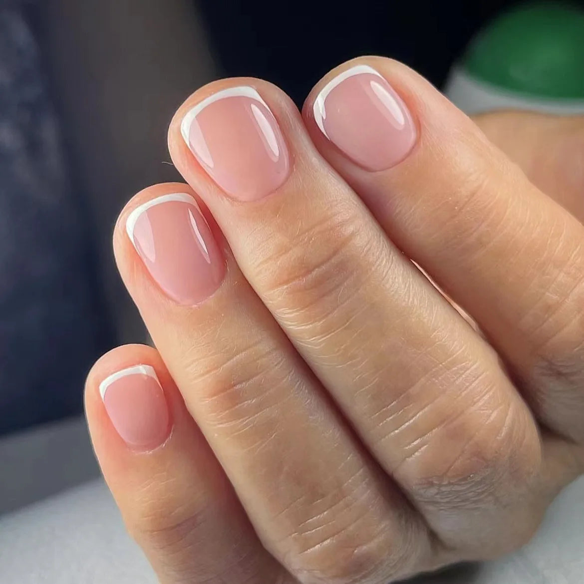 Elegant Pink and White Nails