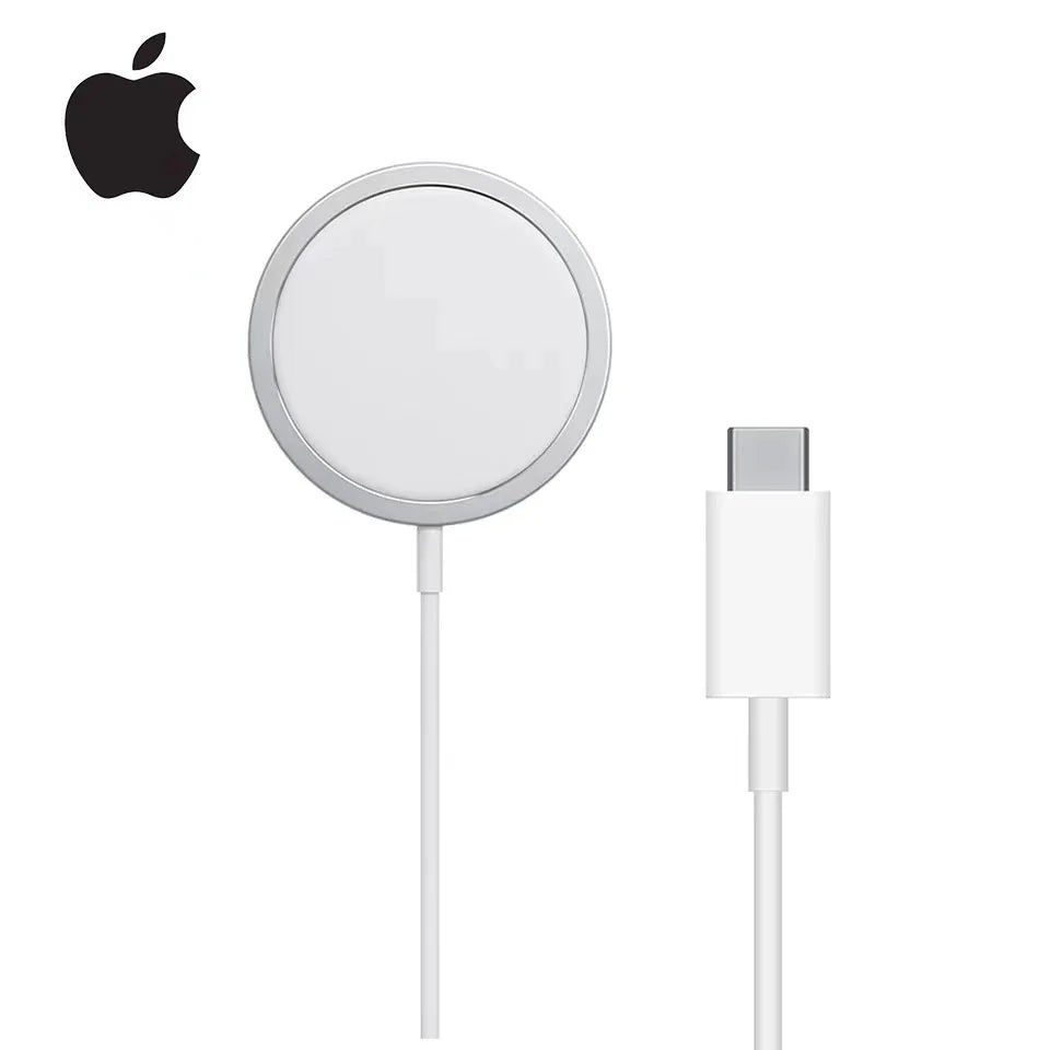 Cargador inalámbrico magnético original de Apple Magsafe tipo C, USB-C de 20 W, cargador rápido para iPhone 16, 16 Pro, 15, 14, 13 y 12 Pro Max.