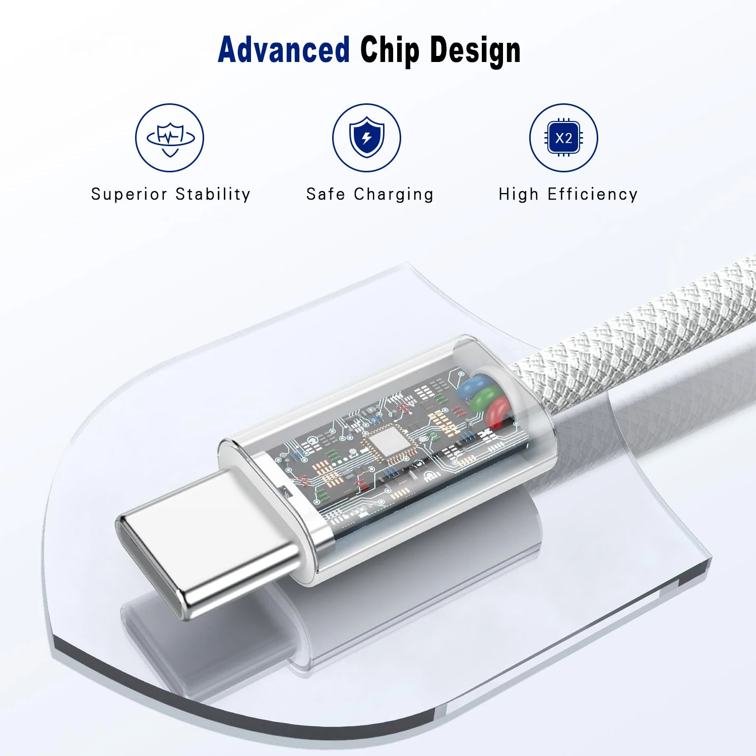 Cable de datos para teléfono móvil, carga rápida tipo C a tipo C, PD 60 W, 1 m, 2 m, para iPhone 15, 16, 17, Samsung, Huawei, USB C a C